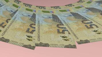 Pretty Looping Design 50 Manat Curency of Azerbaijan New video