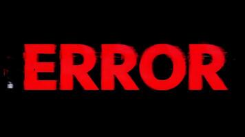 Error with neon text effect, text motion, animation effect, easy multiplication, and 3D text effect. video
