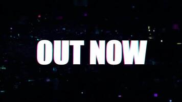 Out now with neon text effect, text motion, animation effect, easy multiplication, and 3D text effect. video