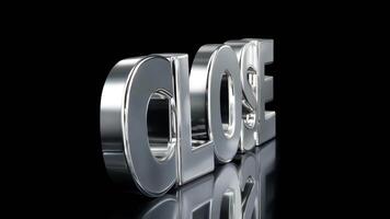 Close with neon text effect, text motion, animation effect, easy multiplication, and 3D text effect. video