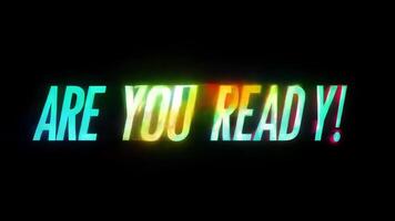 Are you ready with neon text effect, text motion, animation effect, easy multiplication, and 3D text effect. video