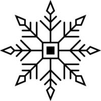 Snowflake icon. Winter snowflake icon isolated on white background vector