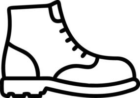 Boot Icon with Outline vector