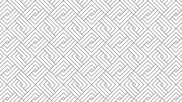 Modern geometric stripes pattern with interlocking lines in a minimalist monochrome design. Perfect for wallpapers, backgrounds, branding, textiles, and decorative art with a seamless layout. vector