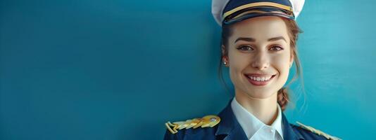 Cheerful Cruise Ship Attendant Exuding Professionalism and Warmth photo