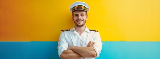Cheerful Cruise Director Tackling Paperwork A Glimpse into Tourism Management photo
