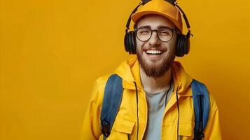 Cheerful Dispatcher Young Professional Excelling in Truck and Taxi Coordination photo