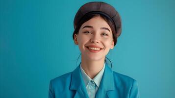 Cheerful Young Concierge Excelling in Daily Hotel Reception Duties photo