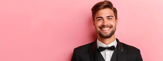 Enthusiastic Young Concierge at Work Symbol of Exemplary Service and Guest Satisfaction photo
