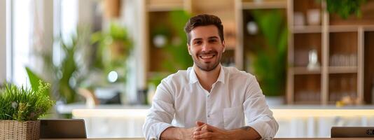 Enthusiastic Front Desk Manager Excelling in Workplace Responsibilities photo
