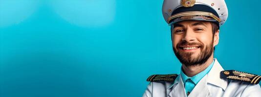 Happy Young Cruise Director Radiating Professionalism and Enthusiasm in a Vibrant Work Environment photo