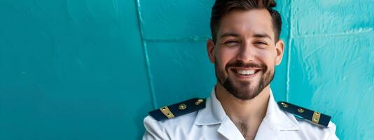 Happy Young Cruise Director Expertly Managing Unforgettable Vacation Experiences photo