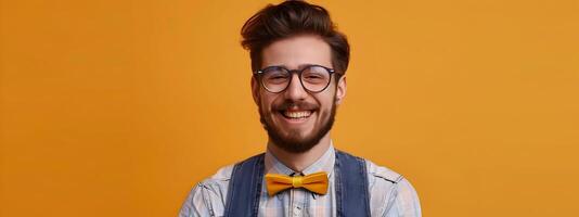 Happy Entertainment Specialist Excelling in Modern Workspace photo
