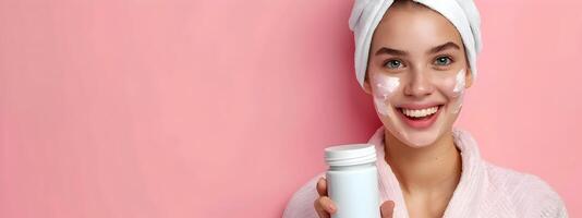 Joyful Cosmetologist Creating Vibrant Look Professional Beauty Care at Its Best photo