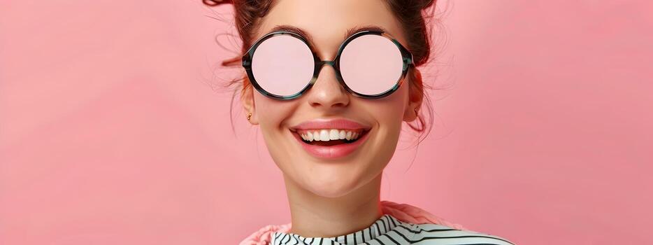 Joyful Cosmetologist Excelling in Her Craft A Portrait of Dedication and Skill photo