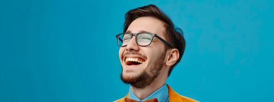 Happy Young Meeting Planner Exuding Success in Vibrant Office Environment photo
