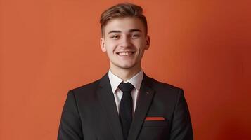 Hotel Managers Vibrant Workspace A Vision of Happiness and Efficiency photo