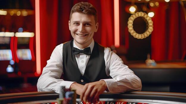 Joyful Casino Host Excelling in Service at Luxury Resort photo