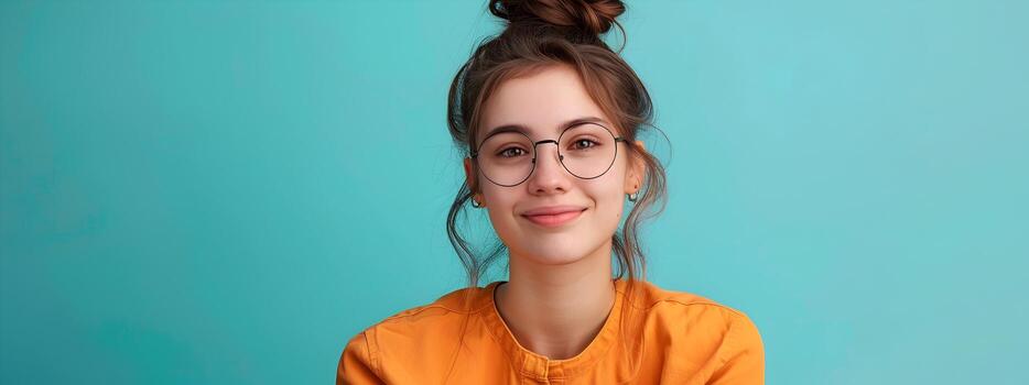 Happy Young Reservationist Excelling in Customer Service Role with Enthusiasm and Professionalism photo