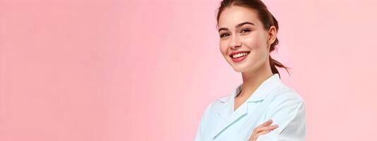 Joyful Skin Care Specialist Devoted to Personal Beauty Care in a Vibrant Setting photo