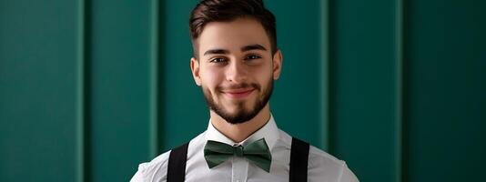 Proud Young Valets Genuine Smile Symbolizes Success and Commitment in the Hospitality Industry photo