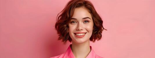 Prosperous Salon Manager Exuding Joy in Vibrant Workspace photo