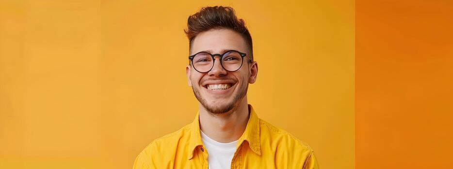 alegre social trabajador demostrando empatía y compromiso en vibrante oficina foto
