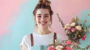 Joyful Young Wedding Coordinator Excelling in Event Planning and Organization photo