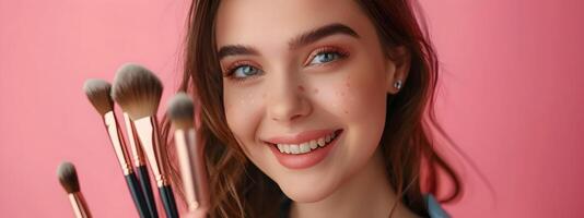 Vibrant Career of a Joyful Makeup Perfecting her Craft photo