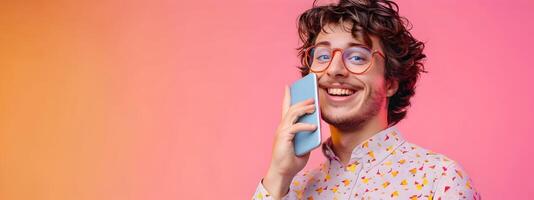 Thriving Young Professional Exuding Enthusiasm as a Phone Survey Conductor photo