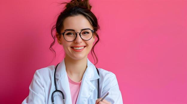 Joyful Speech Pathologist Excelling in Professional Career Demonstrating Expertise and Care photo