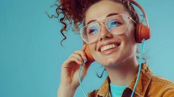 Joyful Telephone Operator Excelling in Modern Communication photo