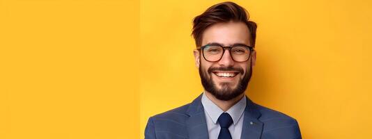 Young Mortgage Loan Processor Exuding Joy while Excelling in Financial Services photo
