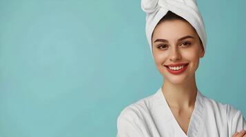 Young Estheticians Joyous Devotion to Beauty Careers Expertly Demonstrated on Colorful Background photo