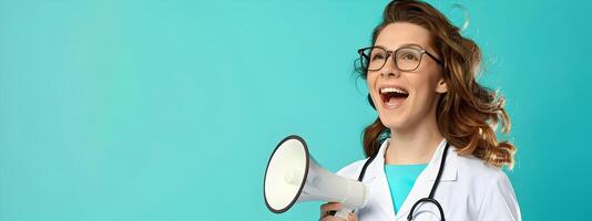Vibrant Portrait of a Joyful Young Speech Pathologist Demonstrating Expertise and Care in Her Work photo