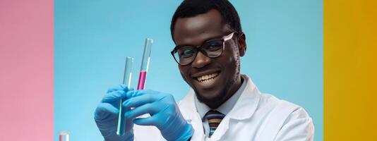 Young Molecular Scientists Joyous A Glimpse into the Colorful World of Scientific Discovery photo