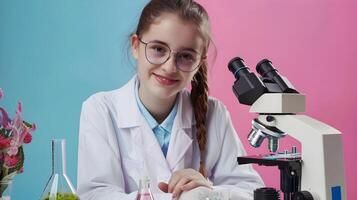 Young Biologists Joyous Journey Embracing Science as a Passionate Career photo