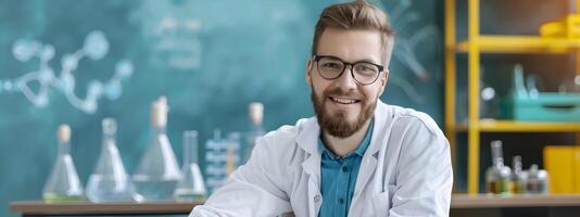 Young Physicists Inspiring Journey A Portrait of Unyielding Passion and Pursuit in Vibrant Hues photo