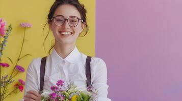 Young Wedding Coordinators Joyful Portrait A Reflection of Success and Style in Event Planning photo