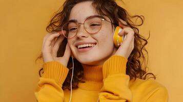 Young Interpreters Joyful Phone Conversation A Colorful Snapshot of Global Communication photo