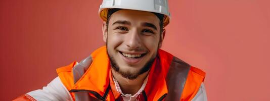 Compassion in Action A Dedicated Young Emergency Relief Workers Radiant Smile photo