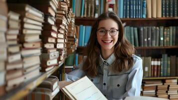 Dedicated Young Archivists Joyful Workspace Preserving History with Care and Technology photo