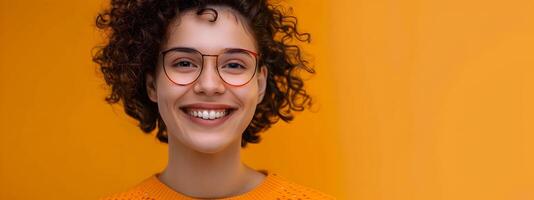 Happy Young Copywriter Thriving in a Vibrant Workspace A Glimpse into Modern Success photo