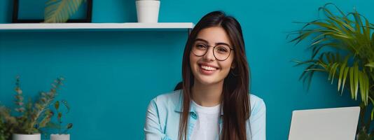 Happy Content Strategist Excelling in Digital Marketing and Design photo