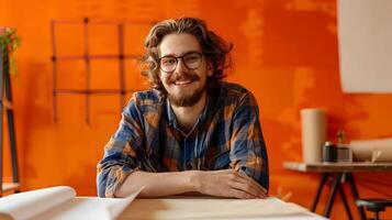 Young Architect Finds Joy in Crafting Colorful Building Designs photo