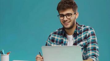 Thriving Technical Writer Young Professional Excelling in Modern Workspace photo