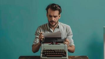 Vibrant Portrayal of a Productive Proposal Writer Pursuing Success with Enthusiasm photo