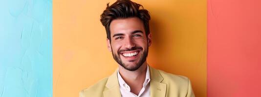 Young Management Consultant Exuding Optimism While Working on Strategies for Success photo