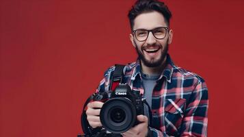 Young Journalists Inspiring Workspace A Vivid Portrayal of Passion and Professionalism photo
