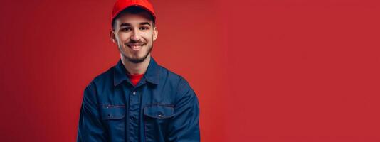 Young Mechanics Contagious Smile Reflects Passion and Pride in Craft photo